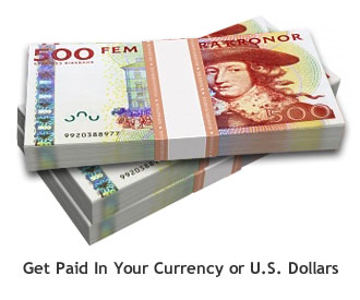 Get Paid In Your Currency or U.S. Dollars